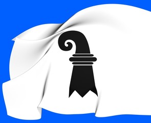 Flag of Basel, Switzerland.