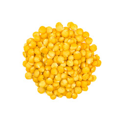 freigestellte gelbe Linsen