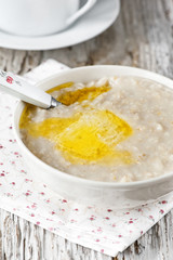 Porridge with butter