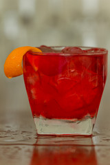 bright red drink