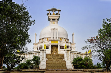 Peace Temple in Bhubaneswar, India