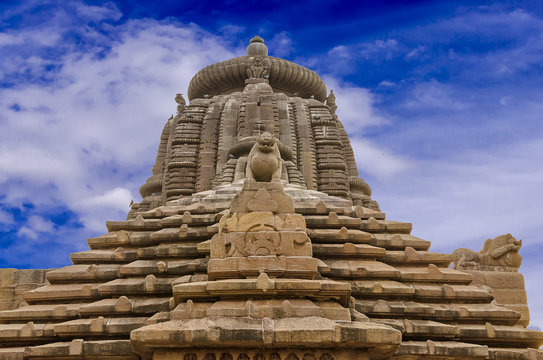 Ancient Indian Temple made from sand stones.