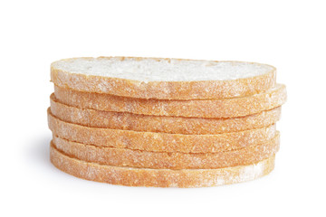 slices of fresh italian ciabatta bread