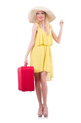 Young woman preparing for vacation