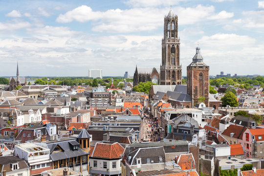 Utrecht aerial view, Netherlands