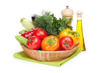 Vegetables in basket