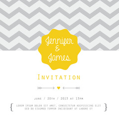 Vintage card, for invitation or announcement - 52843471
