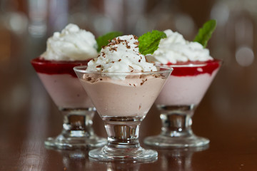 strawberry mousse