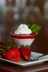 strawberry mousse