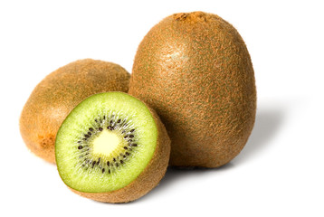 Green cutout fruit kiwi