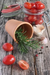 Rosemary on the background