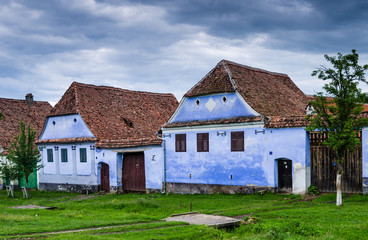 Fototapeta na wymiar Wieś Viscri w Transylwanii, w Rumunii