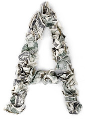 Letter A - Crimped 100$ Bills