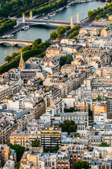 Obraz premium aerial view paris cityscape France