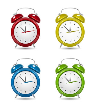 Color alarm clock set