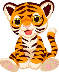 Cute tiger cartoon