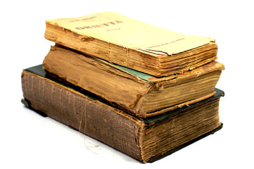 Old damaged books