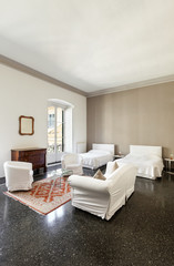 beautiful hotel room in a historic building, double room