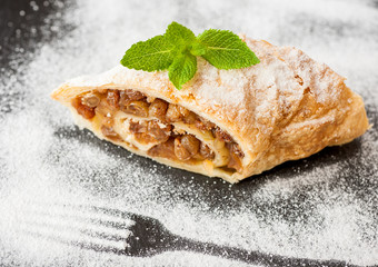 Traditional apple strudel