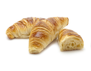 croissants on white