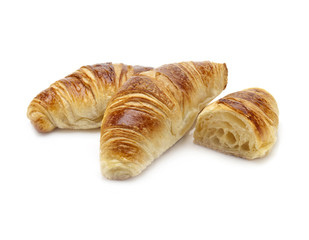 croissants isolated on white