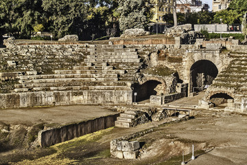 Roman amphitheater in Merida