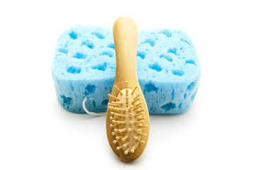 Badeschwamm mit Massagebürste