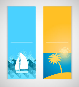 Summer banners.