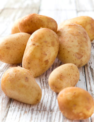 New raw potatoes