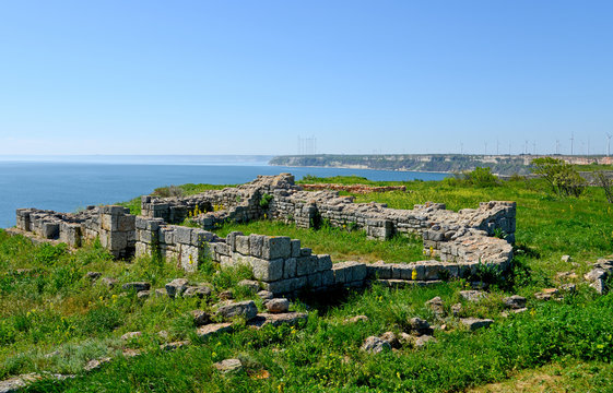 Medieval fortress on Cape Kaliakra, Black Sea, Bulgaria