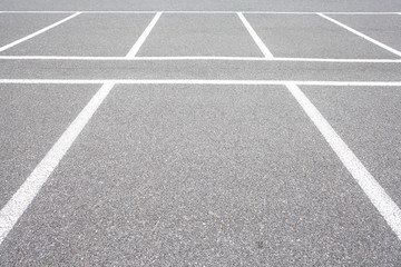 Fototapeta premium Empty Space in a Parking Lot
