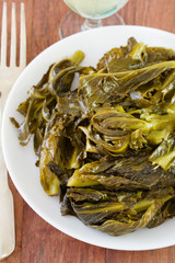 Stewed turnip greens