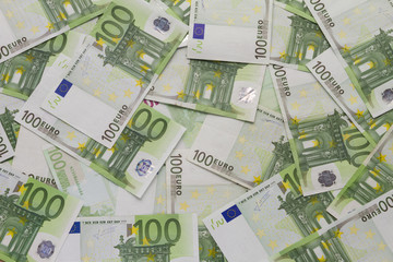 Obraz na płótnie Canvas Notes One Hundred Euro