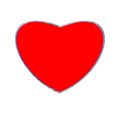 Herz rot Alurand
