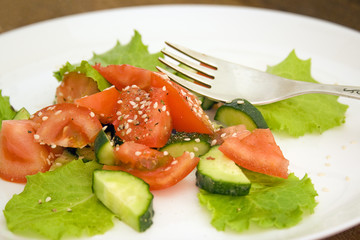 fresh vegetable salad