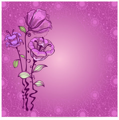 Vector floral background