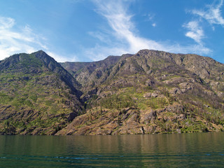 Mountains Overlooking Lake Chelan in Washington State USA