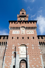 Sforza Castle in Milan, Italy