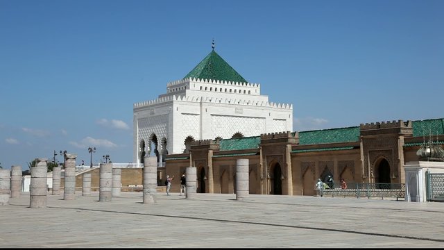 The Mausoleum of Mohammed V in Rabat, Morocco