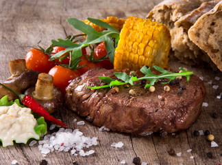 Delicious beef steak