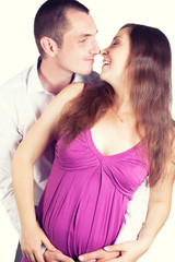 young pregnant couple