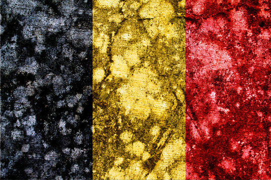 Belgium grunge flag