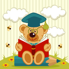 Obraz premium teddy bear professor