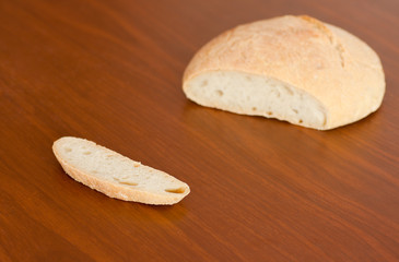 Homemade bread on a table