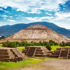 Foto op Canvas Piramides van Mexico © Anna Om