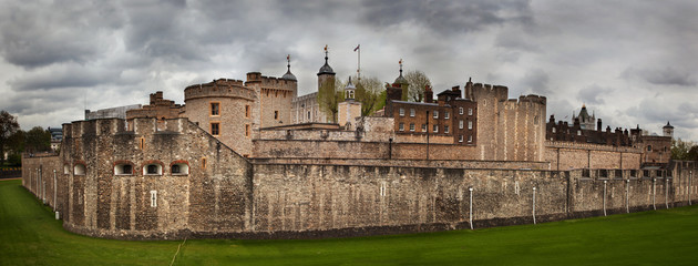 The Tower of London, the UK. The historic Royal Palace - obrazy, fototapety, plakaty