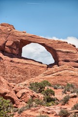 One of many natural arch in tha National Park, Utah, USA.