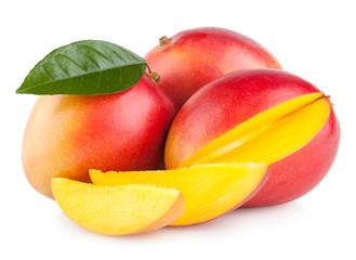 mango fruit isolated on white background
