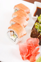 sushi on the plate