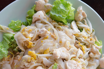 Top view Fried Noodles